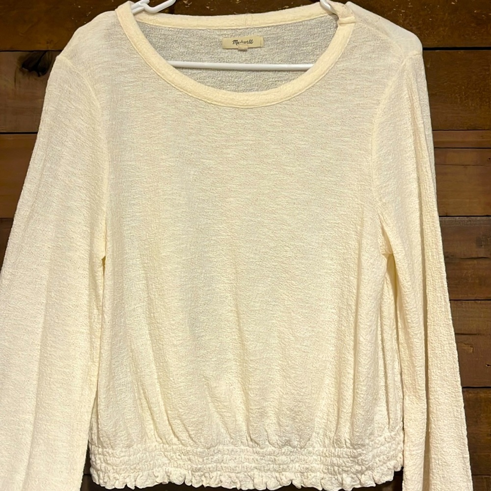 Cream Wide Armed Blouse